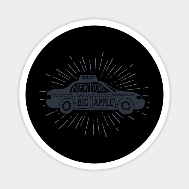 Taxi New York Magnet by Hastag Pos